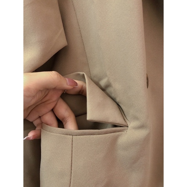 ÁO KHOÁC BLAZER 1 LỚP Tay Dài FORM TÂY rộng rãi dáng dài siêu đep (Ảnh thật)
