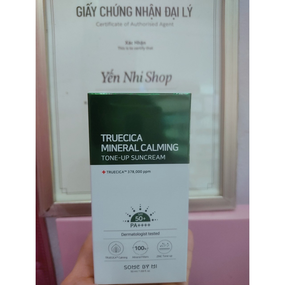 Kem Chống Nắng Some By Mi Truecica Mineral Calming Tone Up Suncream 50ml Mẫu Mới.