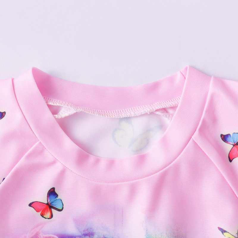 Bộ Đồ Bơi Kèm Nón Họa Tiết Hoạt Hình Anime Cho Bé Gái