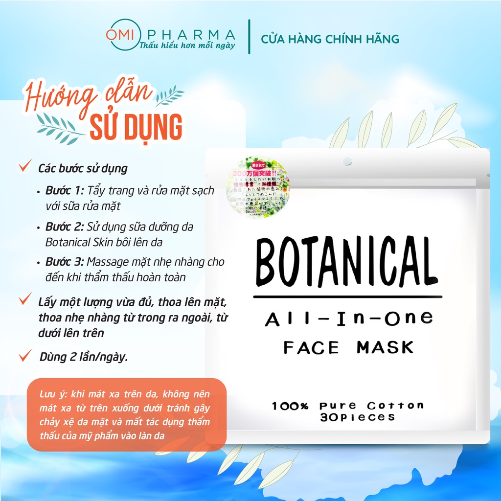 Set Gel Tẩy Tế Bào Chết, Nước Dưỡng Da, Sữa Dưỡng Da Và Mặt Nạ Dưỡng Da Botanical