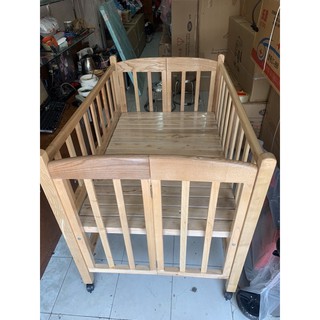 Cũi gỗ sồi Mỹ - 70 x 110cm