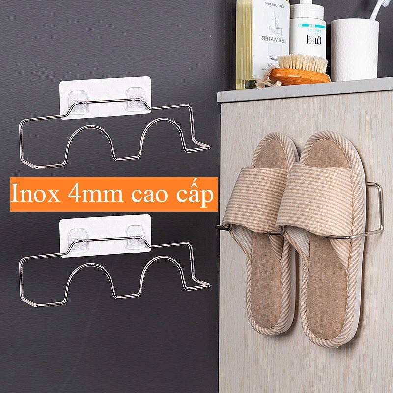 Giá Treo Dép Dán Tường, Kệ Để Giày Dép Dán Tường Inox 304