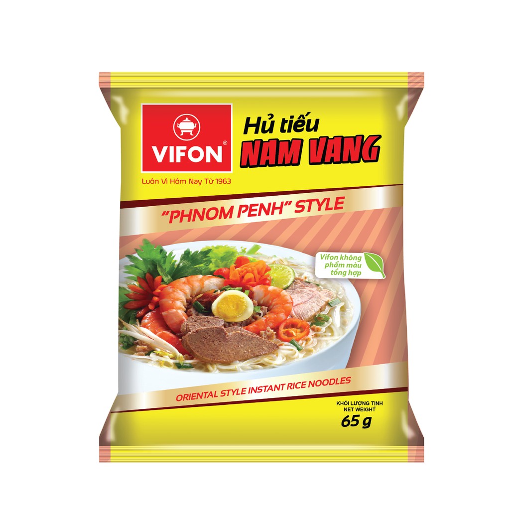 Thùng 30 Gói Hủ Tiếu Nam Vang VIFON 65g/gói