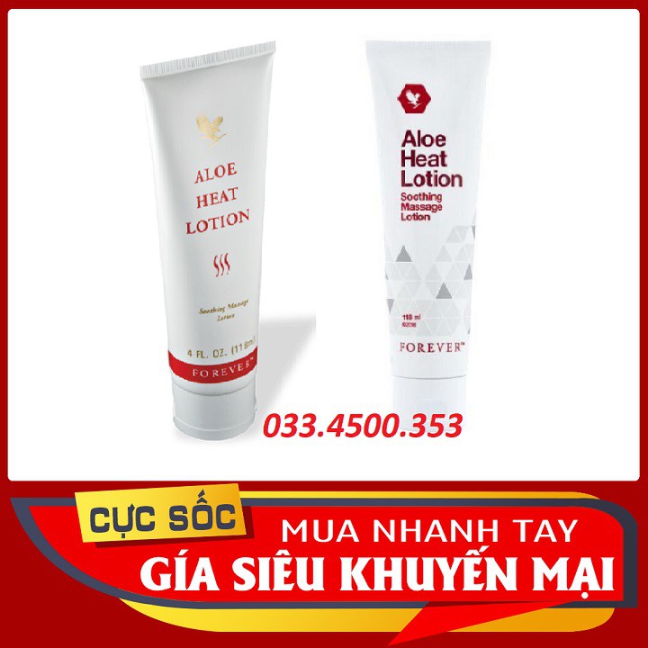064FLP Kem Massage Giảm Đau Cơ Bắp - Làm Mềm Da 🌟 Aloe Heat Lotion