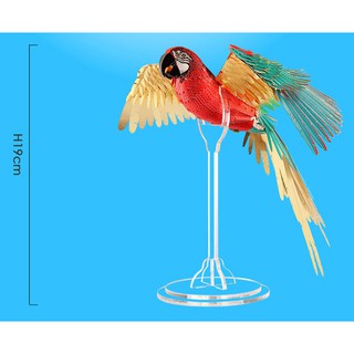 Mô hình thép 3đ tự ráp  Scarlet Macaw