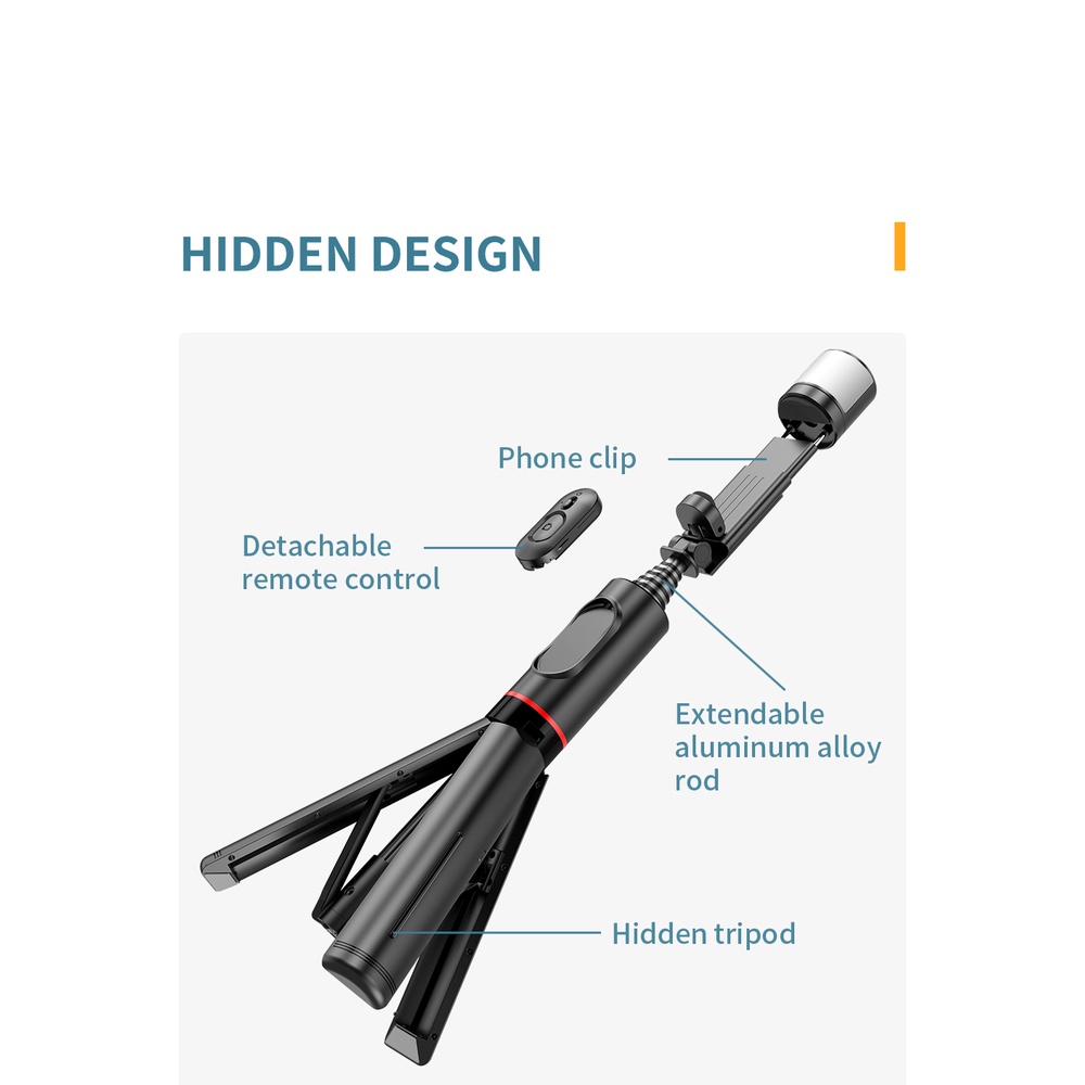 Gậy Tự Sướng Bluetooth 2022 Có Đèn Cho Huawei iPhone Android Xiaomi