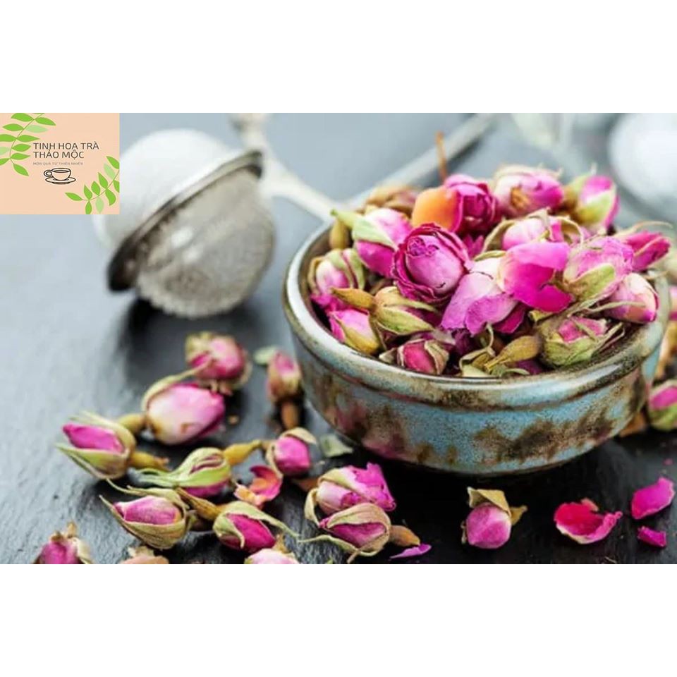 Trà đường phèn mật ong nụ hồng 10 viên Tinh Hoa Trà Thảo Mộc Món Qùa Từ Thiên Nhiên