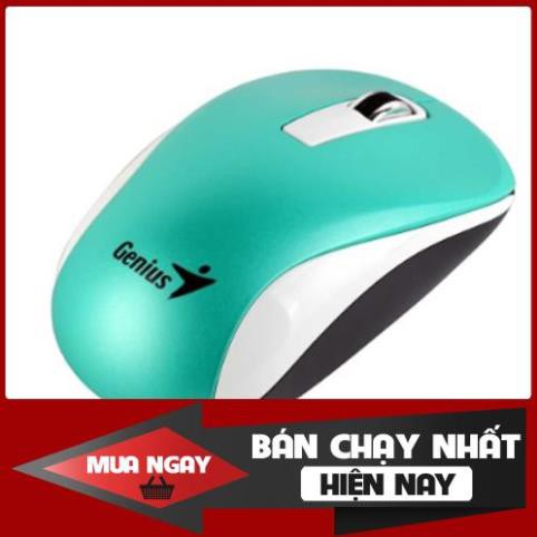 Chuột không dây Genius NX-7010 (màu đỏ/xanh ngọc) - Hàng chính hãng