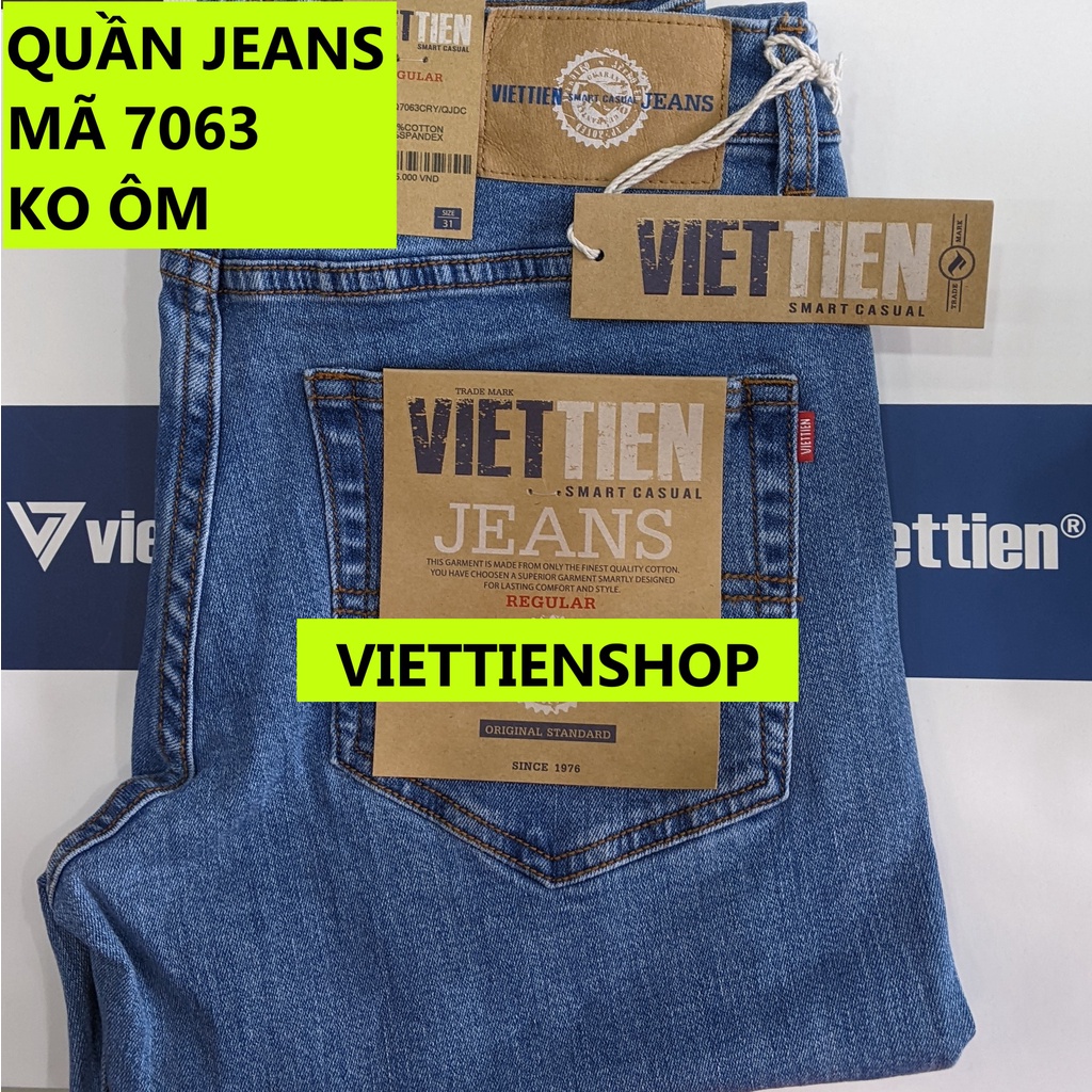 (7063 JR) QUẦN JEANS VIỆT TIẾN FORM THOẢI MÁI, RỘNG RÃI REGULAR