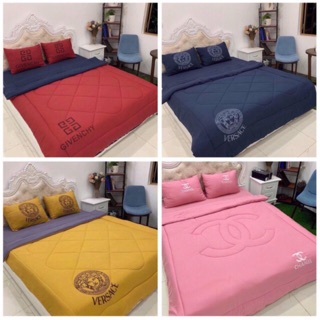 Set Ga chun - Chăn hè trần Phao mỏng Đũi Siêu đẹp Thêu Thương hiệu đẳng cấp -> được chọn mẫu ->>> chat shop