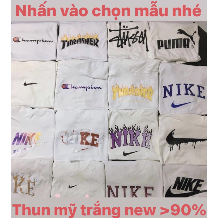 Áo Trắng Thun Mỹ New >90% Loại 1 - Mẫu 1 - thunmysaigon