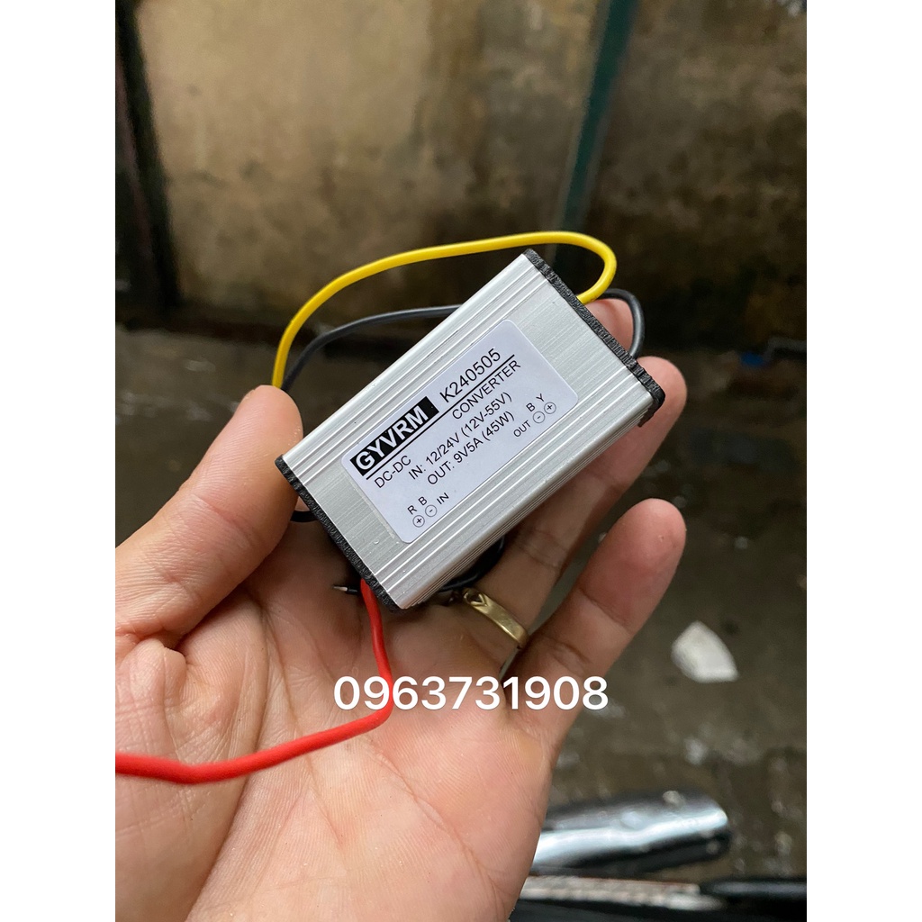 Mạch đổi điện DC 12V xuống 9V 5A chống nước