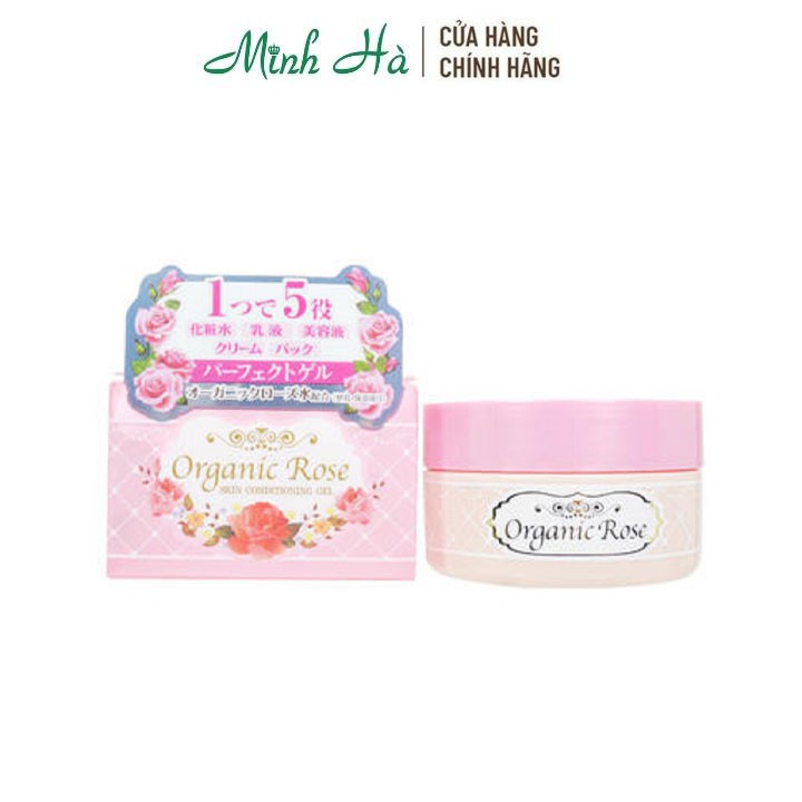 Gel dưỡng da MEISHOKU Organic Rose Skin Conditioning Gel 90g 5 trong 1