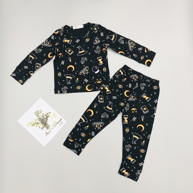 Bộ thu đông cho bé gái, đồ bộ thun bé gái chất cotton mềm mát, size 1-8 tuổi - SUNKIDS1