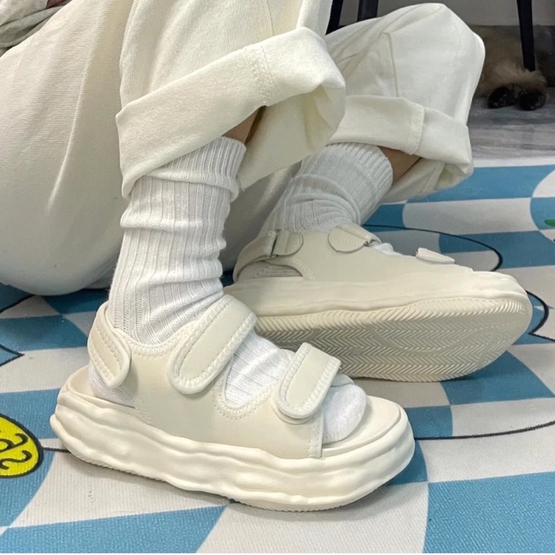 Giày Sandal Nữ Ulzzang bản cao cấp - Giày quai hậu nữ hai quai dán mẫu mới nhất chuẩn hàng quảng châu