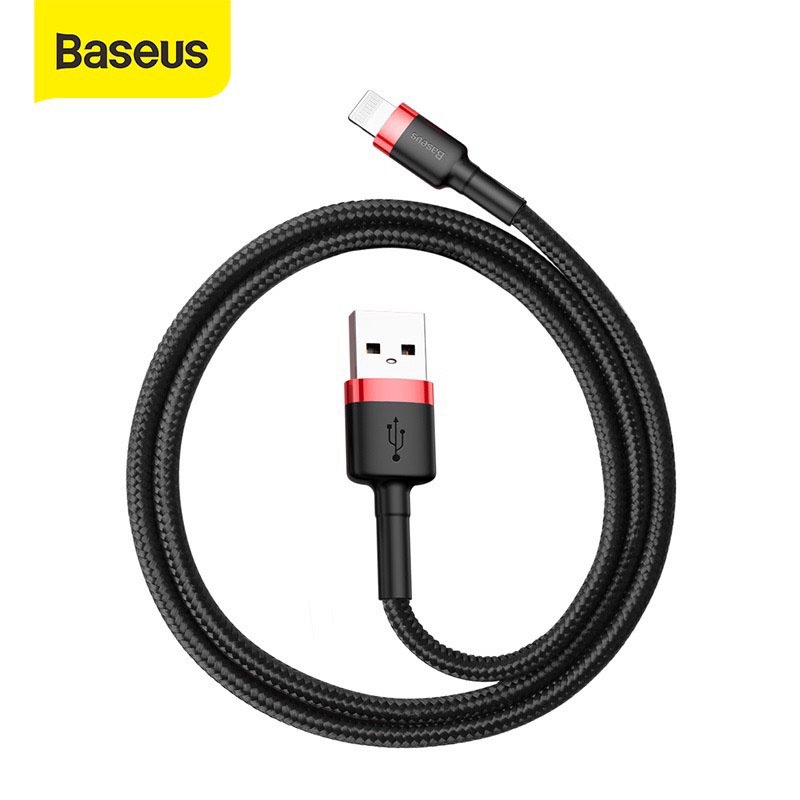 Cáp ngắn Baseus 50Cm Usb to Lighting sạc 12W cho IP dùng kèm Pin dự phòng - Mã Cafule 0.5M
