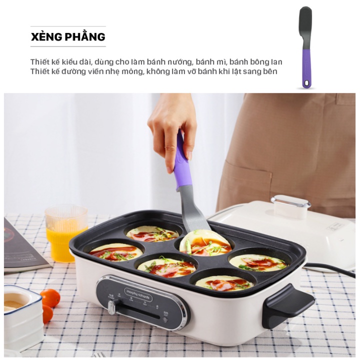 Bộ dụng cụ nhà bếp 7 món Morphy Richards RM1032, Khả năng chống rơi và chịu mài mòn, hàng chính hãng bảo hành 12 tháng