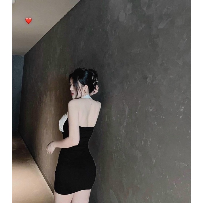ĐẦM BODY NƠ TRƯỚC NGỰC TRANG PHỤC DỰ TIỆC-kèm ảnh thật