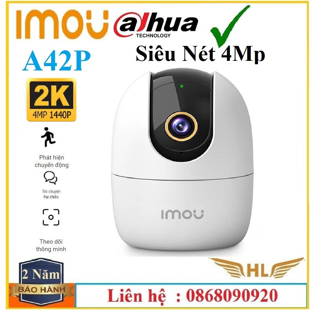 Camera Wifi Không Dây Xoay 360 Ngoài Trời Imou S22FP Full HD1080P Màu Đêm Đàm Thoại 2 Chiều, Imou A22EP- Hàng Chính Hãng