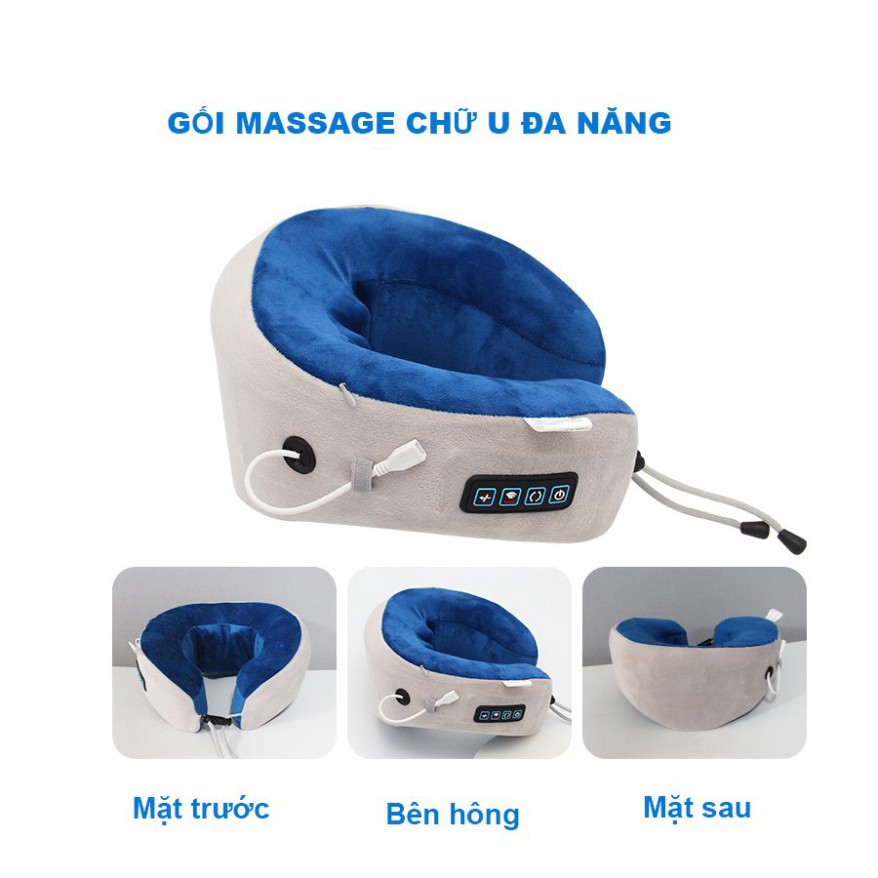 Giá Hot Gối Massage, Gối Massage Cổ Chữ U - Giảm Nhức Mỏi, Cơ Thể Khỏe Mạnh, Giúp Ngủ Ngon Giấc. Bảo Hành Uy Tín