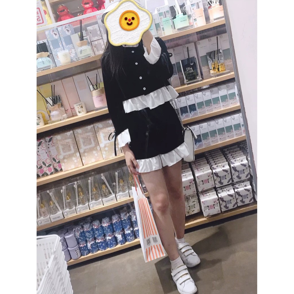 [Sẵn Hàng]♥️Set Áo+Quần Nhung Ulzzang(ảnh thật)Size S -&gt;2XL