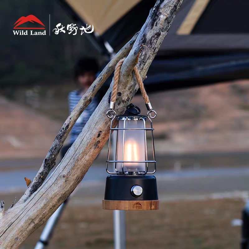 Đèn bão dã ngoại sạc pin Wild Land - Hemp Rope Lantern