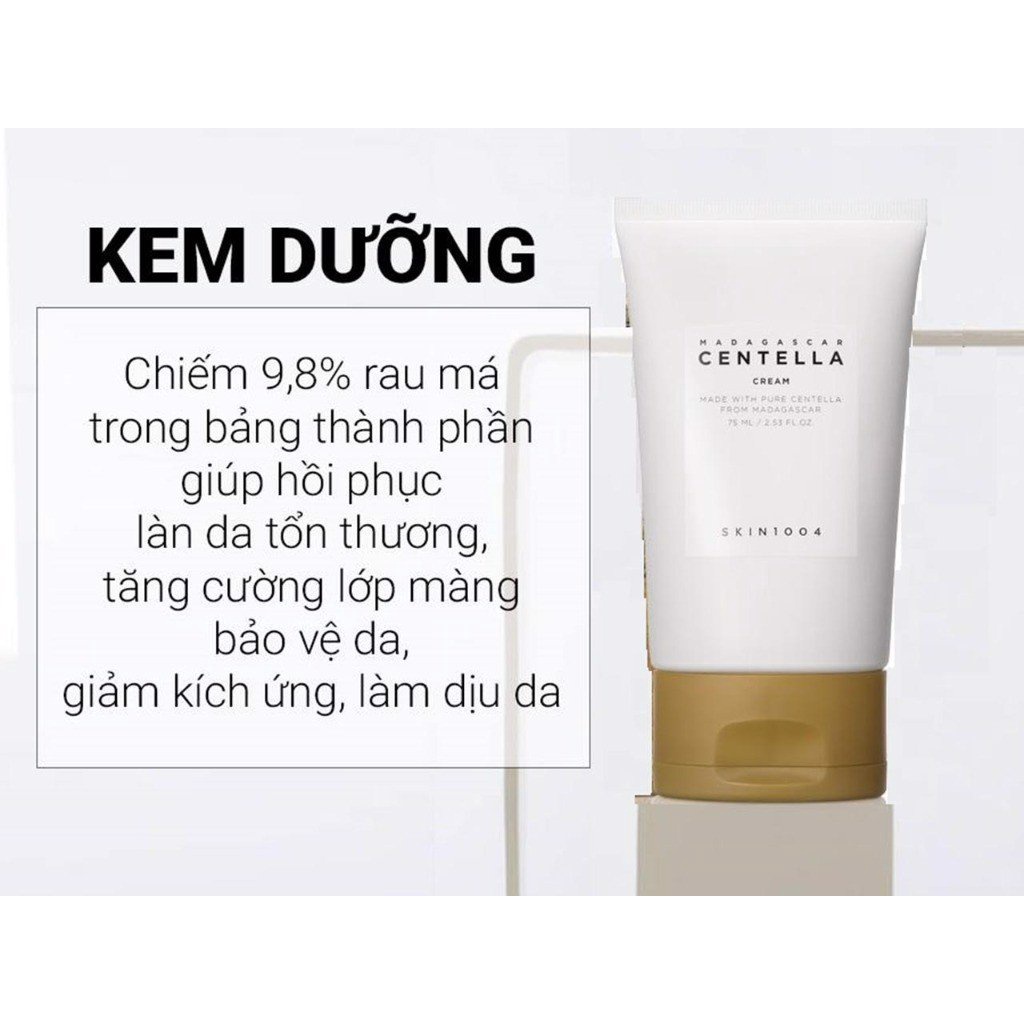 Trọn Bộ Combo Skin1004 Madagascar Centella Giảm Mụn, Mờ Thâm