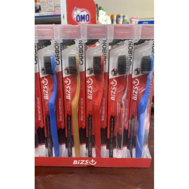 Bàn Chải Đánh Răng Bizs+ Carbon/Vân gỗ đá Siêu Mềm