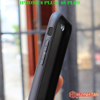 Ốp lưng Iphone 6 Plus , 6S Plus vân vải Jean (Đen)