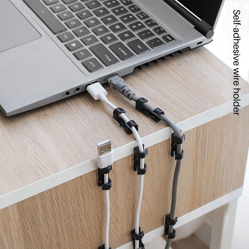 Bộ 20 Kẹp Cố Định Dây Cáp / Dây Cáp Sạc / Dây Cáp Để Bàn