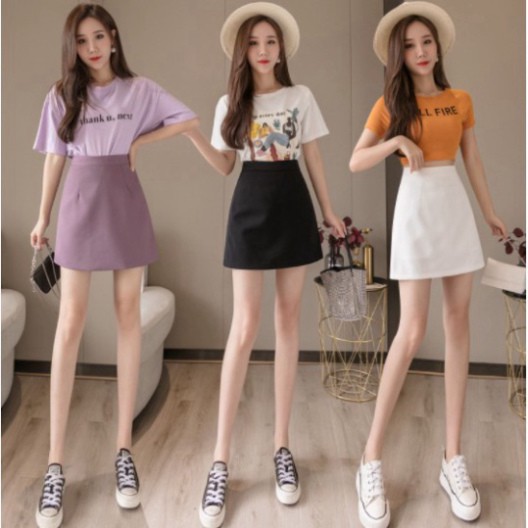 Chân váy chữ a lưng cao ngắn công sở ulzzang bigsize VAVASA CV03
