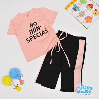 Quần áo bé gái [100% cotton] bộ thun ống rộng nothing sành điệu cho bé từ 8 đến 38kg