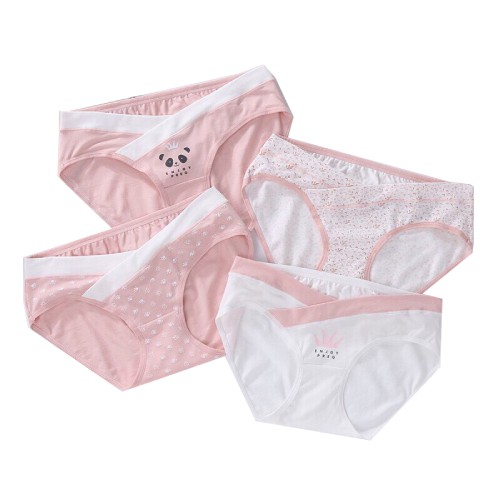 Quần lót bầu set 4 chiếc cho bầu từ 45kg đến 85kg , quần lót cho bà bầu không gian eva KGE