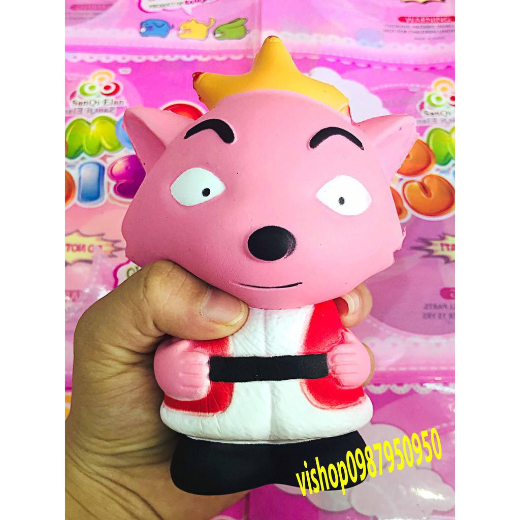 Bán ĐỒ CHƠI SQUISHY CÁO ĐỘI VƯƠNG MIỆN mã ABJ81 Cgia ngon Siêu phải chăng