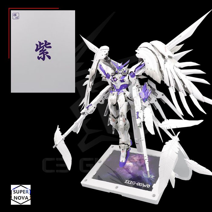 MÔ HÌNH GUNDAM MG 1/100 SUPERNOVA/MODEL HEART XXXG-OOWO WING GUNDAM ZERO CUSTOM PAINT PURPLE VER GFF