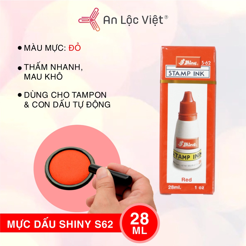 Mực dấu Shiny S.62/63/61 chính hãng (chai 28ml)