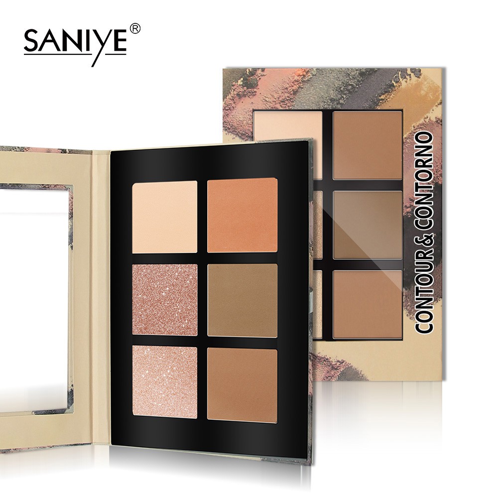 [Hàng mới về] Phấn bắt sáng và tạo khối SANIYE E0615 với 6 màu chuyên nghiệp cho mặt | BigBuy360 - bigbuy360.vn