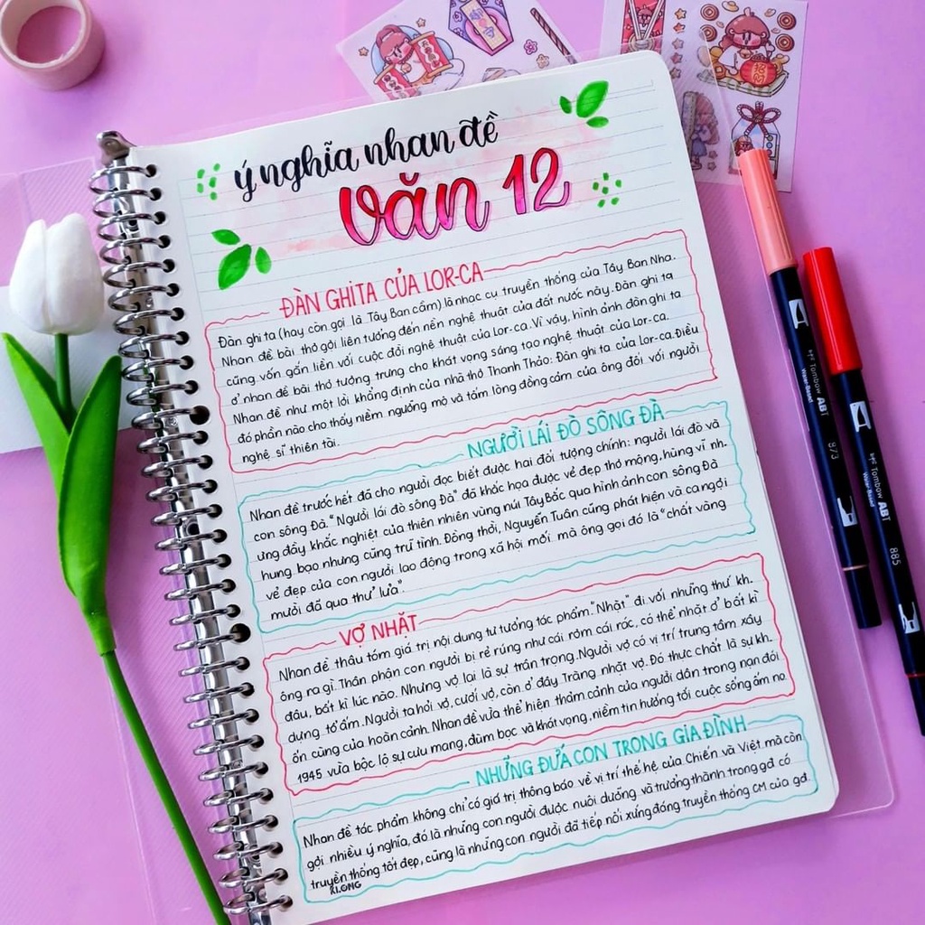 Sổ binder sắt Klong A4 120GSM giấy dày