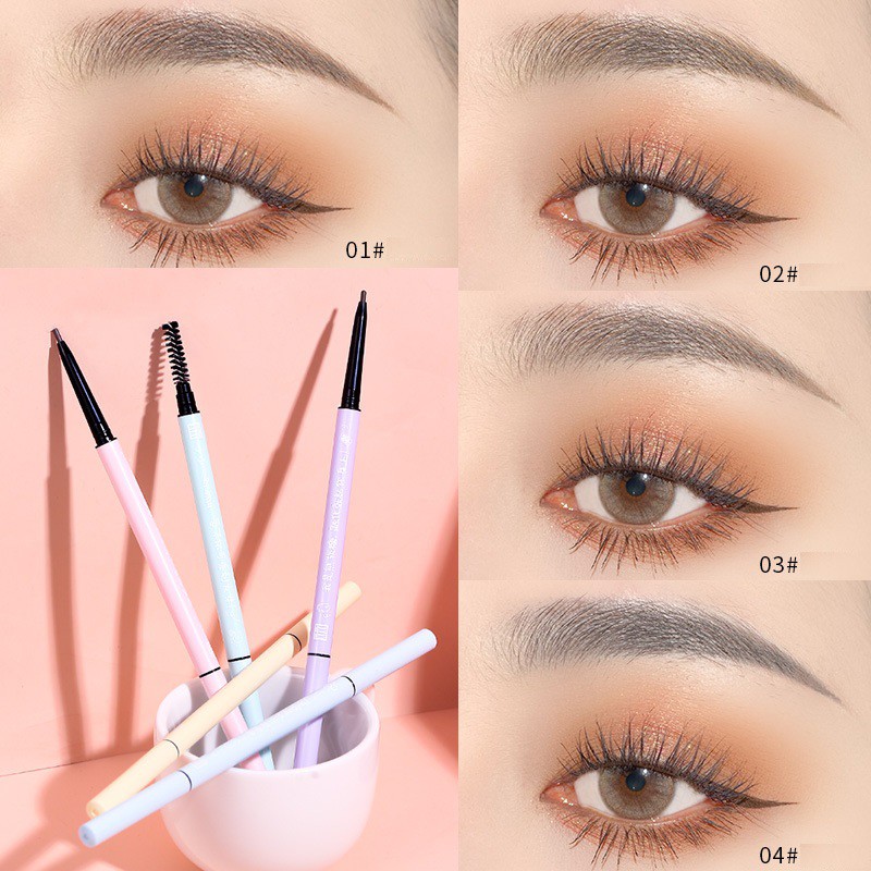 Chì Kẻ Mày 2 Đầu Xixi Eyebrow Pencil Kẹo Ngọt Hoạt Hình Siêu Dễ Thương