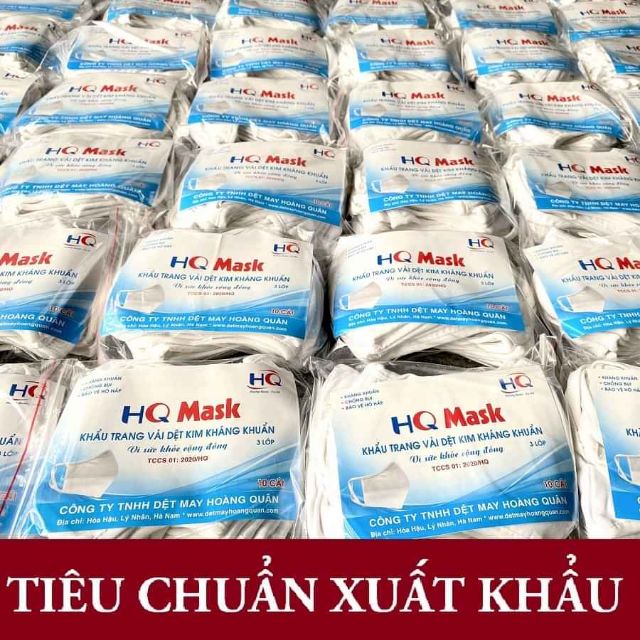 khẩu trang vải 3 lớp dệt kim Hoàng Quân | BigBuy360 - bigbuy360.vn