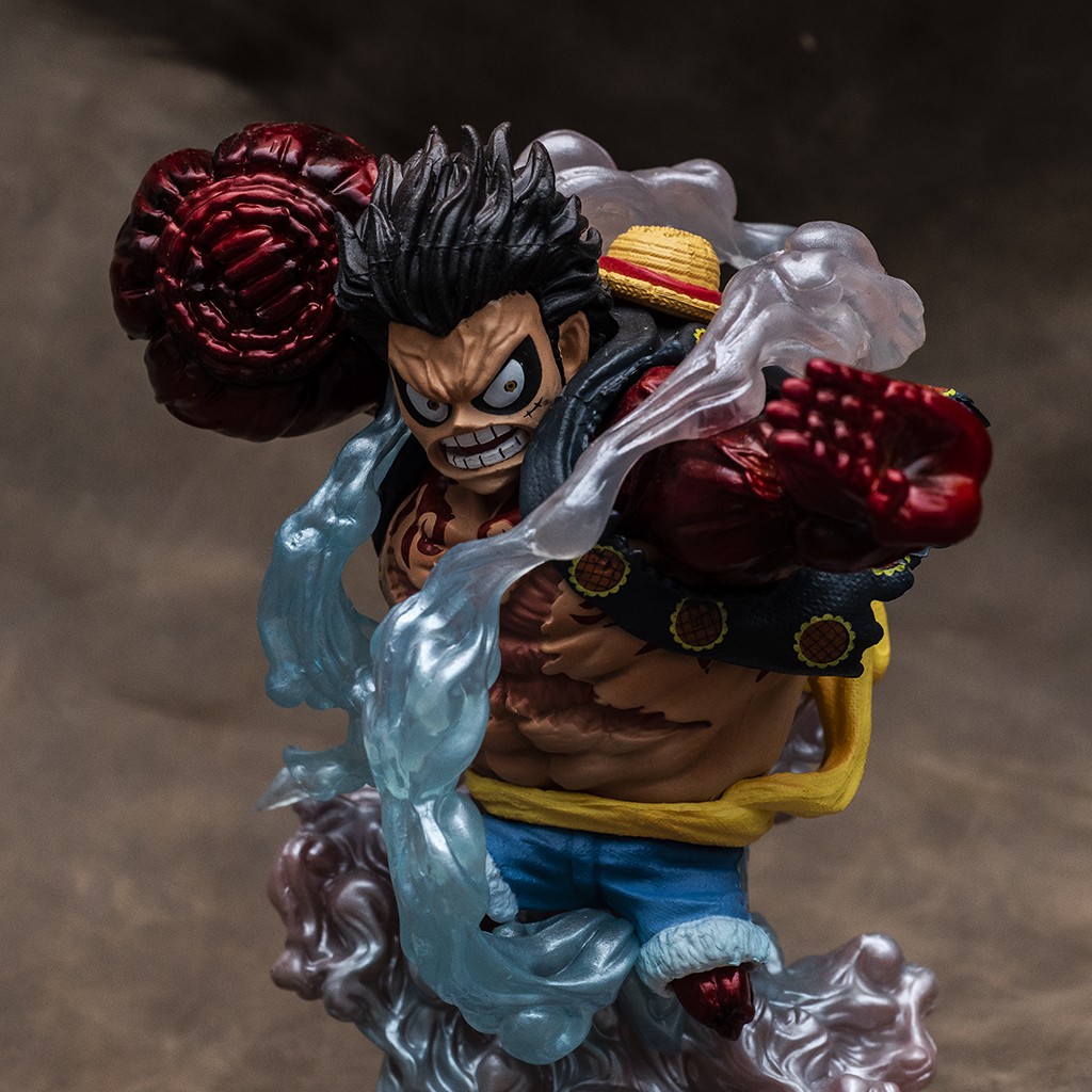 Mô hình One Piece Luffy Gear 4 Bounce Man cao 15cm, mô hình One Piece Figure Luffy băng Mũ Rơm