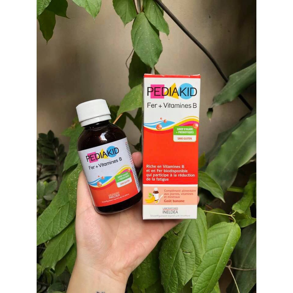Siro Pediakid Fer Vitamines B - bổ sung Sắt và các Vitamin nhóm B Cho Trẻ Từ 6 Tháng Tuổi Pháp