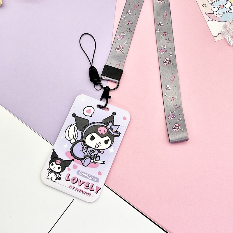 Dây Đeo Thẻ Dài Họa Tiết Hoạt Hình Melody Xinh Xắn