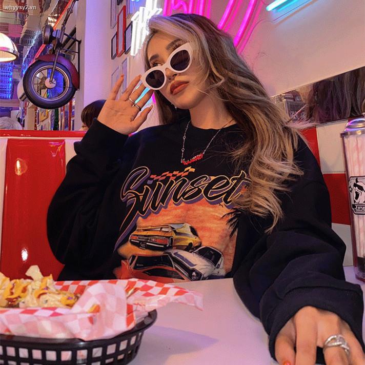 Áo Sweater Cổ Tròn Phong Cách Hip Hop Âu Mỹ Thời Trang Xuân Thu Cho Nữ | BigBuy360 - bigbuy360.vn