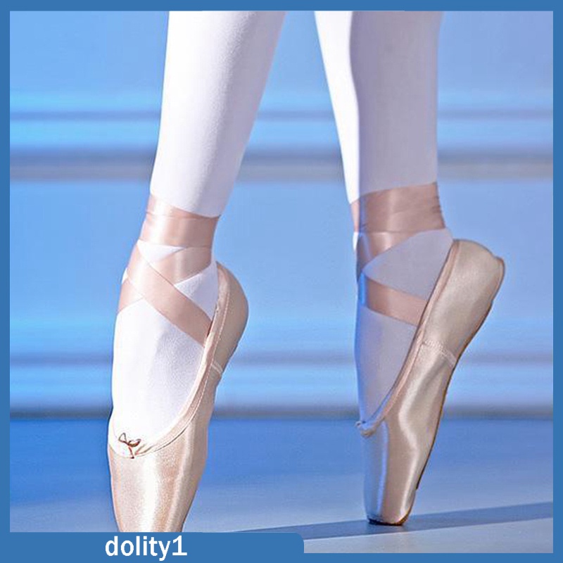 Giày múa ba lê vải satin đế mềm thoải mái cho nữ
