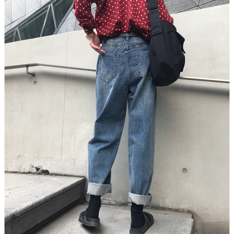 QUẦN JEANS ỐNG RỘNG UNISEX SIMPLE JEANS | JB201