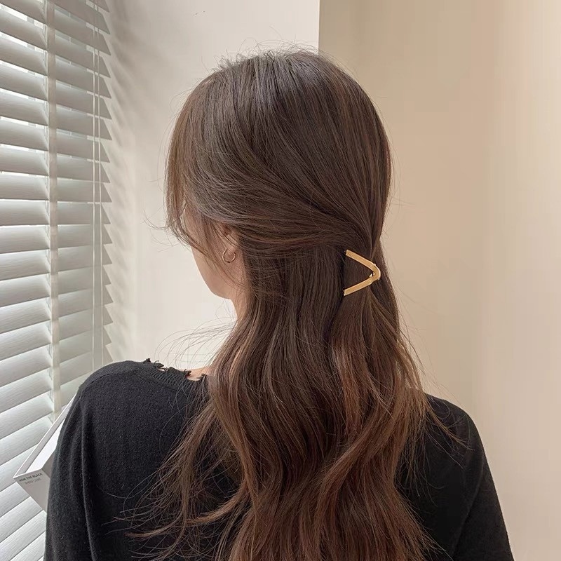 Kẹp Tóc Kim Loại Hình Chữ V đẹp Thơi Trang Han Quôc