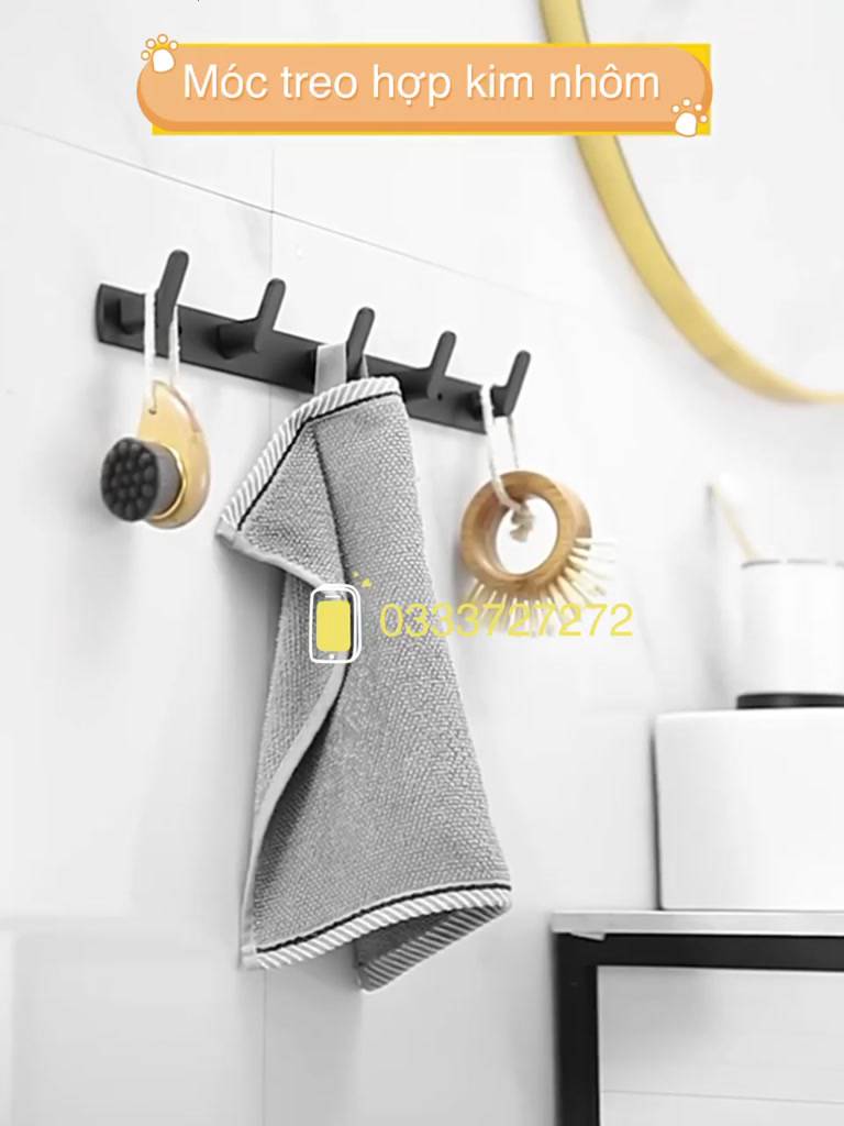 Thanh Móc Treo Quần Áo Khăn Tắm, Nhà Bếp, Nhà Tắm, Treo Sau Cánh Cửa Kiểu Dáng Hiện Đại | BigBuy360 - bigbuy360.vn