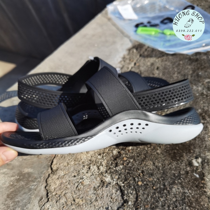 Sandal quai ngang Literide New đen đen êm nhẹ cho nữ