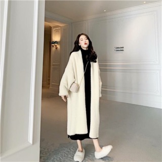 [ORDER] áo cardigan len lông thỏ dài